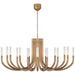 Visual Comfort Signature - KW 5585AB-SG - LED Chandelier - Rousseau - Antique-Burnished Brass