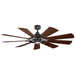 Kichler - 300265WZC - 65"Ceiling Fan - Gentry - Weathered Zinc