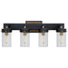 Visual Comfort Signature - TOB 2316BZ/HAB-CG - Four Light Bath Sconce - Marais - Bronze with Antique Brass