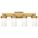 Visual Comfort Signature - TOB 2316HAB-WG - Four Light Bath Sconce - Marais - Hand-Rubbed Antique Brass