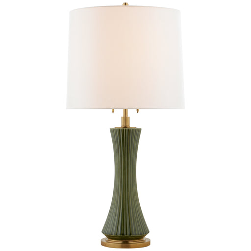 Visual Comfort Signature - TOB 3655EMG-L - Two Light Table Lamp - Elena - Emerald Green