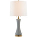 Visual Comfort Signature - TOB 3655PBC-L - Two Light Table Lamp - Elena - Polar Blue Crackle
