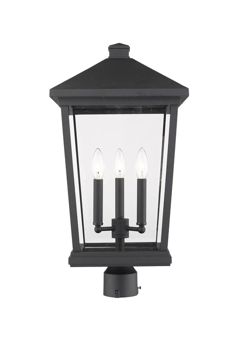 Z-Lite - 568PHXLR-BK - Three Light Outdoor Post Mount Fixture - Beacon - Black