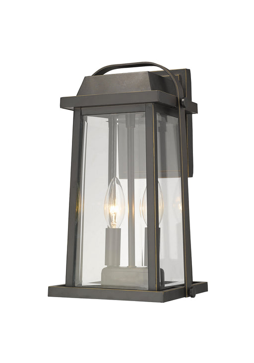 Z-Lite - 574M-ORB - Two Light Outdoor Wall Mount - Millworks - Oil Rubbed Bronze