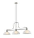 Z-Lite - 725-3BN-DWL14 - Three Light Billiard - Melange - Brushed Nickel