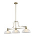 Z-Lite - 725-3HBR-DWL14 - Three Light Billiard - Melange - Heritage Brass