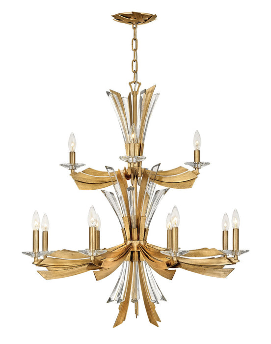 Fredrick Ramond - FR40909BNG - LED Chandelier - Vida - Burnished Gold