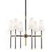 Hudson Valley - 3728-AOB - Six Light Chandelier - Bowery - Aged Old Bronze