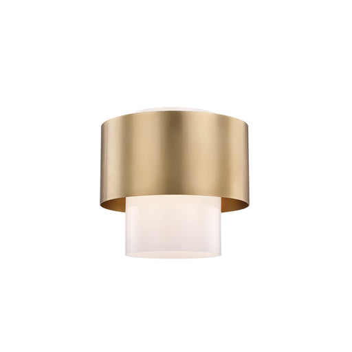 Hudson Valley - 8609-AGB - One Light Flush Mount - Corinth - Aged Brass
