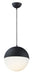 ET2 - E20366-92BK - LED Pendant - Half Moon - Black