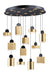 ET2 - E20869-75BKGLD - LED Pendant - Nob - Black / Gold