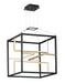 ET2 - E21224-BKGLD - LED Pendant - Chamber - Black / Gold