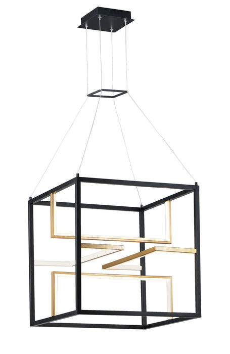 ET2 - E21226-BKGLD - LED Pendant - Chamber - Black / Gold