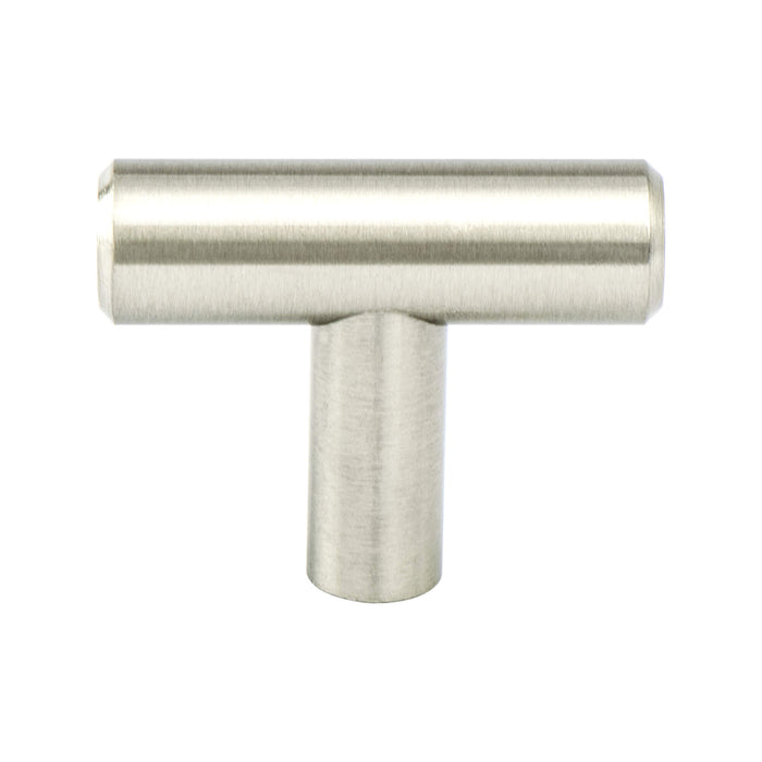 Transitional Advantage Two Brushed Nickel T-Bar Knob