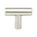 Transitional Advantage Two Brushed Nickel T-Bar Knob