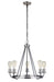 Craftmade - 50325-FBBNK - Five Light Chandelier - Randolph - Flat Black/Brushed Polished Nickel