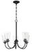 Craftmade - 50425-FB - Five Light Chandelier - Gwyneth - Flat Black