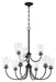 Craftmade - 50429-FB - Nine Light Chandelier - Gwyneth - Flat Black