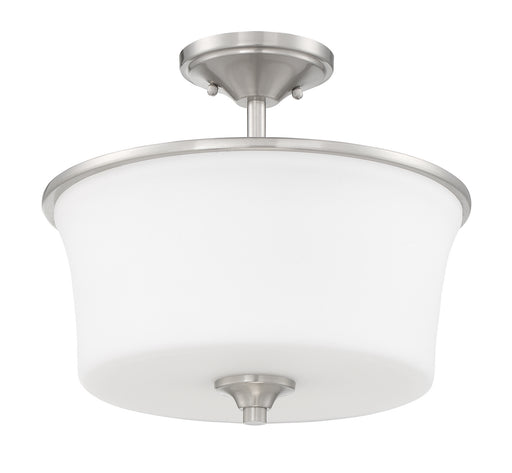 Craftmade - 50452-BNK-WG - Two Light Convertible Semi Flush - Gwyneth - Brushed Polished Nickel