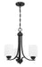 Craftmade - 50523-FB-WG - Three Light Chandelier - Bolden - Flat Black