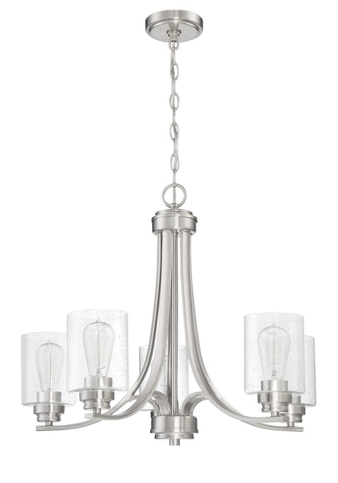 Craftmade - 50525-BNK - Five Light Chandelier - Bolden - Brushed Polished Nickel