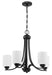 Craftmade - 50525-FB-WG - Five Light Chandelier - Bolden - Flat Black