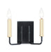 Maxim - 10252BKGLD - Two Light Wall Sconce - Sullivan - Black / Gold