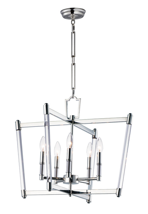 Maxim - 16103CLPN - Five Light Chandelier - Lucent - Polished Nickel