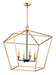 Maxim - 25155GLTXB - Four Light Chandelier - Abode - Gold Leaf / Textured Black