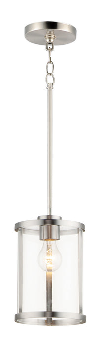 Maxim - 25252CLSN - One Light Pendant - Sentinel - Satin Nickel