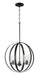 Maxim - 25254CLBK - Three Light Pendant - Sentinel - Black