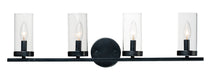 Maxim - 25258CLBK - Four Light Bath Vanity - Sentinel - Black