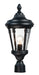 Maxim - 3050WGBK - One Light Outdoor Pole/Post Lantern - Sentry - Black