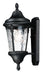 Maxim - 3053WGBK - One Light Outdoor Wall Lantern - Sentry - Black