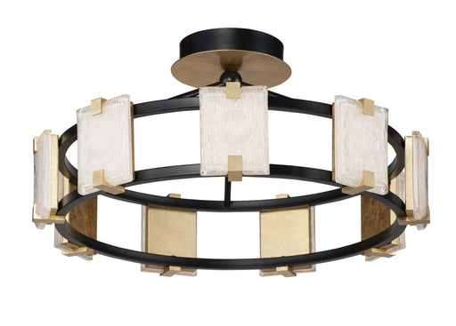 Maxim - 39530CYBKGL - LED Flush Mount - Radiant - Black / Gold Leaf