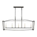 Visual Comfort Studio - F3326/5SMS - Five Light Linear Chandelier - Thayer - Smith Steel