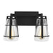 Generation Lighting. - VS2472MBK - Two Light Vanity - Adelaide - Midnight Black