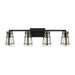 Generation Lighting. - VS2474MBK - Four Light Vanity - Adelaide - Midnight Black