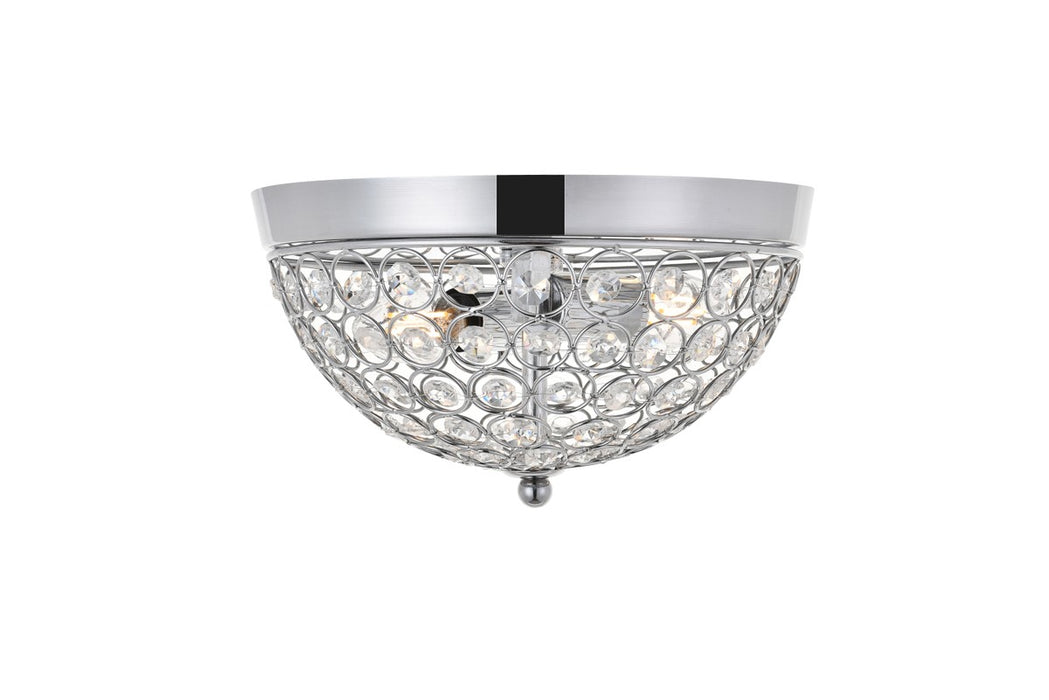 Elegant Lighting - LD5012F10C - Two light Flush Mount - Taye - Chrome And Clear