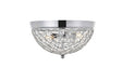 Elegant Lighting - LD5012F10C - Two light Flush Mount - Taye - Chrome And Clear