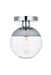 Elegant Lighting - LD6053C - One Light Flush Mount - Eclipse - Chrome And Clear