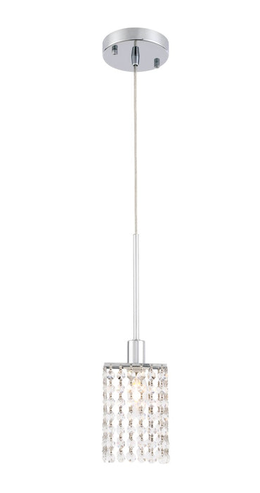 Elegant Lighting - LD7500C - One Light Pendant - Taylor - Chrome And Clear