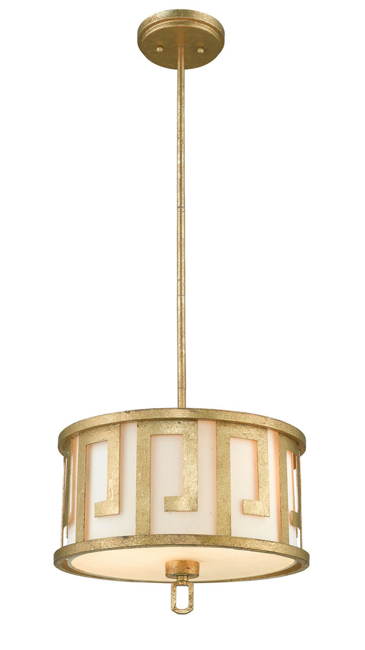 Lucas + McKearn - GN/LEMURIA/P/M - Two Light Pendant/Semi Flush - Lemuria - Antique Gold