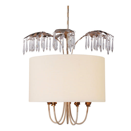 Lucas + McKearn - PD1181 - Five Light Pendant - Antoinette - Gold and Silver leaf