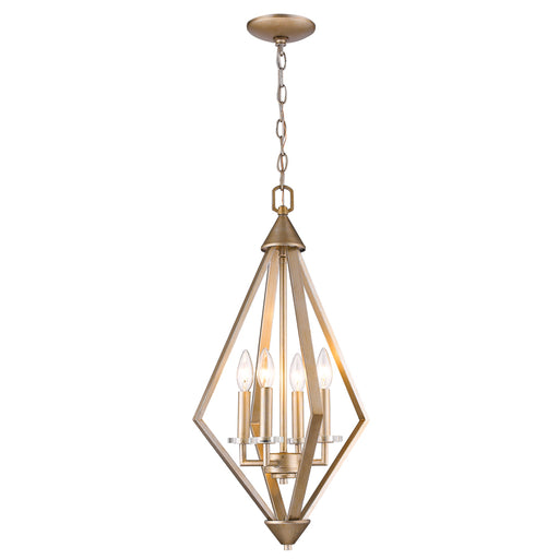 Acclaim Lighting - IN11315WG - Four Light Pendant - Easton - Washed gold