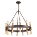 Acclaim Lighting - IN11386W - 24 Light Chandelier - Cumberland - Faux Wood Finish