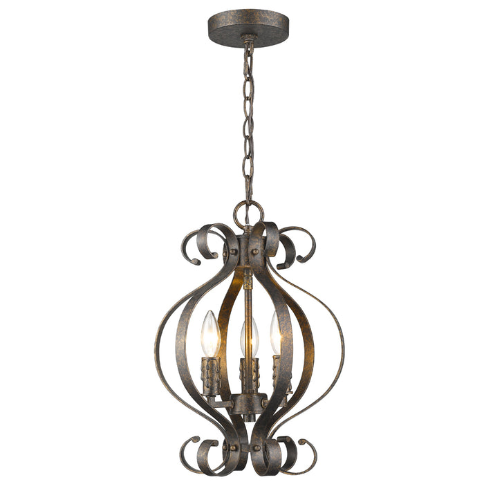 Acclaim Lighting - IN11411R - Three Light Chandelier - Lydia - Russet