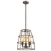 Acclaim Lighting - IN21345AS - Three Light Pendant - Rebarre - Antique silver