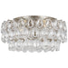 Visual Comfort Signature - ARN 4171BSL-CG - Four Light Flush Mount - Liscia - Burnished Silver Leaf