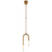 Visual Comfort Signature - KW 5590AB-EC - LED Pendant - Rousseau - Antique-Burnished Brass